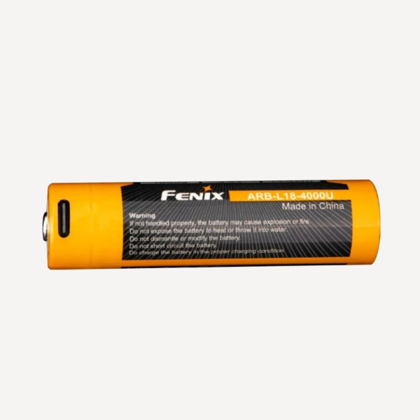 Аккумулятор 18650 Fenix ARB-L18-4000U (Li-Ion 3,6V/14,4Wh/max7A USB-C)